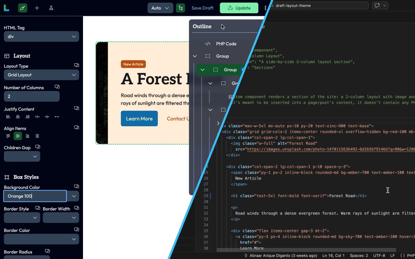 5-min Draft Layout Demo